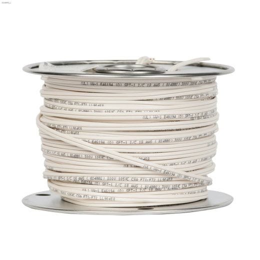 18 AWG 2 Conductor 246' SPT-1 Lamp Cord