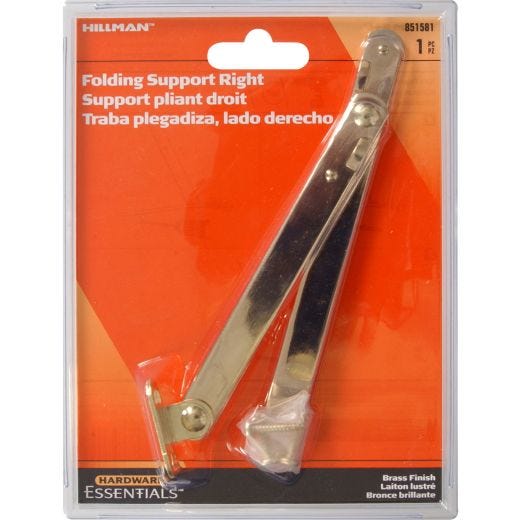 Brass Plated Right Side Folding Support