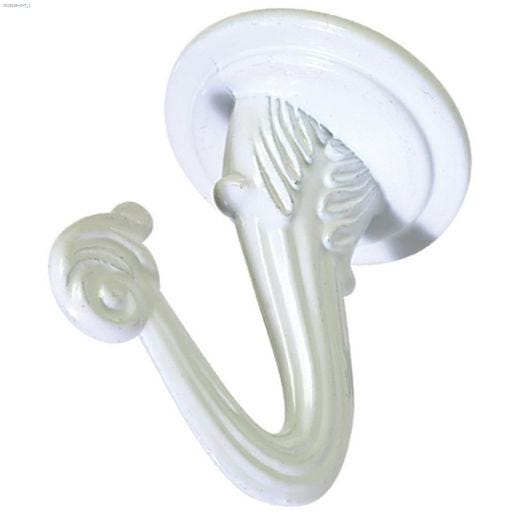 White Swag Hook