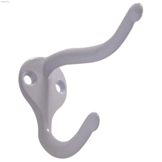 White Coat\/Hat Hook-2\/Pack