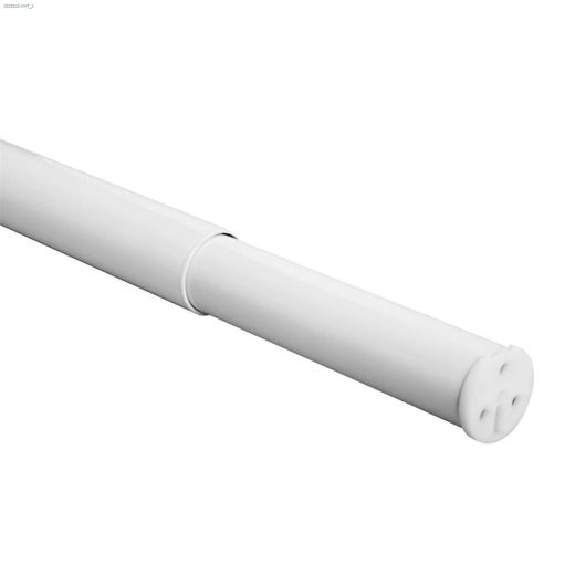 48-72" Brushed Nickel Steel Heavy Duty Adjustable Closet Rod