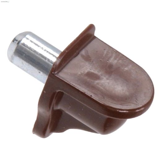 1\/4\" Brown Plastic Shelf Pin-20\/Pack