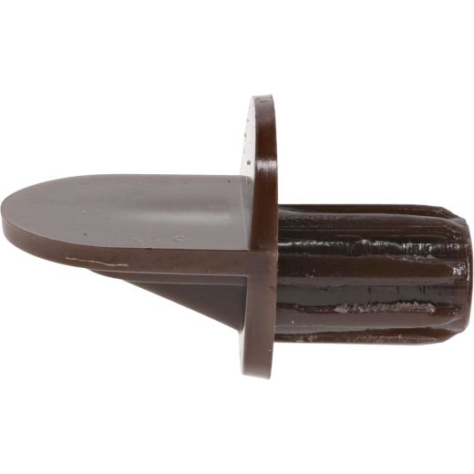 1/4" Brown Plastic Shelf Pin-20/Pack