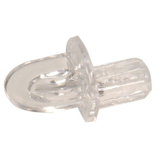 1/4" Clear Plastic Shelf Pin-20/Pack