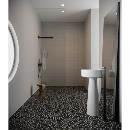 5/8" x 5/8" MidnightBlend Bliss Mosaic Tile 10pc/10 SF/Bx