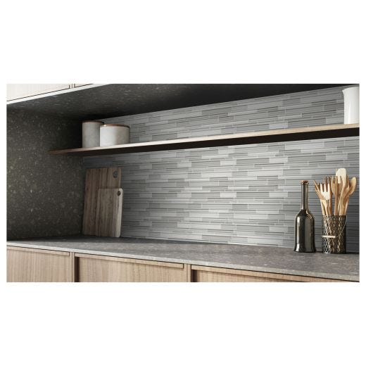 12"x12" Gray Shade Blend Element Mosaic Tile 10pc/10 SF/Bx