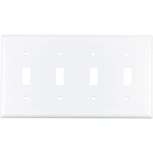 Thermoset (4) Toggle Switch Wall Plate
