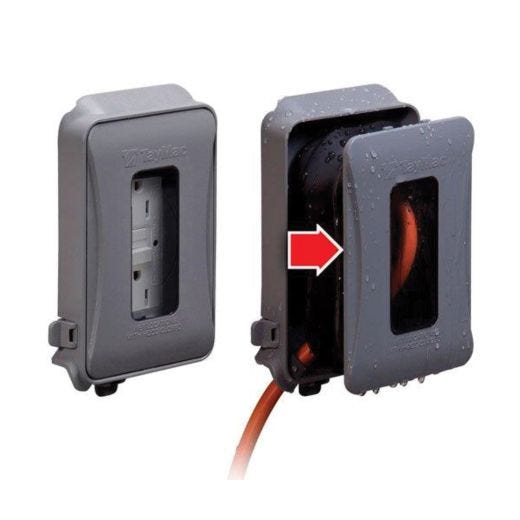(1) GFCI Receptacle 16-In-1 While-In-Use Cover