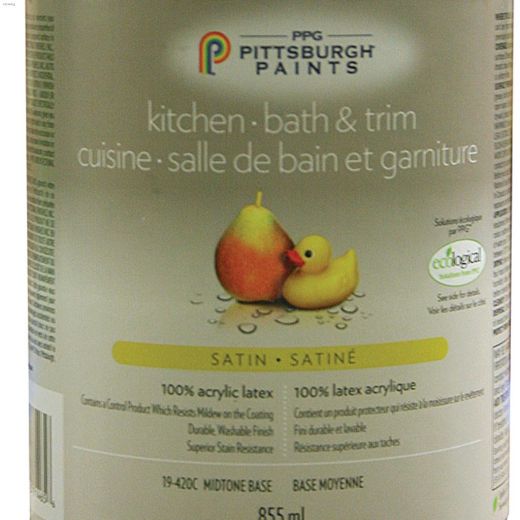 Peinture au latex pour cuisine/salle de bains satinée 946 ml
