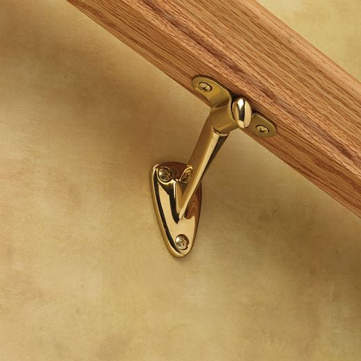 Support de rampe en bronze huilé