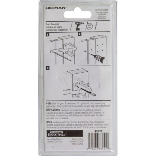 Zinc Plated Automatic Gate Latch