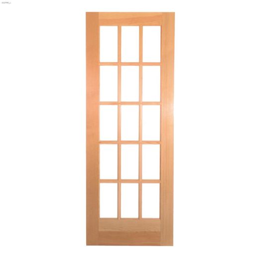 15-Lite Finger Joint Pine French Door