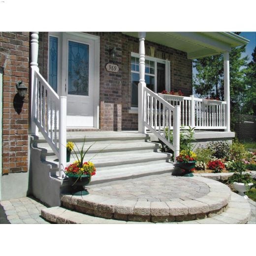 72" x 36" Colonial PVC Railing