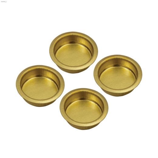 3\/4\" Brass Recessed Finger Pull