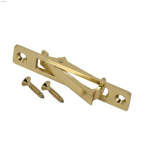 3\" Brass Plated Pocket Door Flush Edge Pull