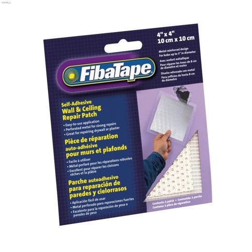 FibaTape 4" x 4" Aluminum Metal Wall & Ceiling Repair Patch