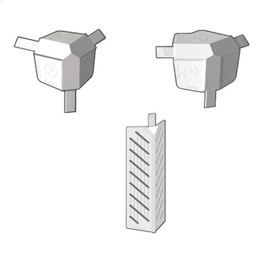 3-Way Corner For 350 Chamfer Molded Corners