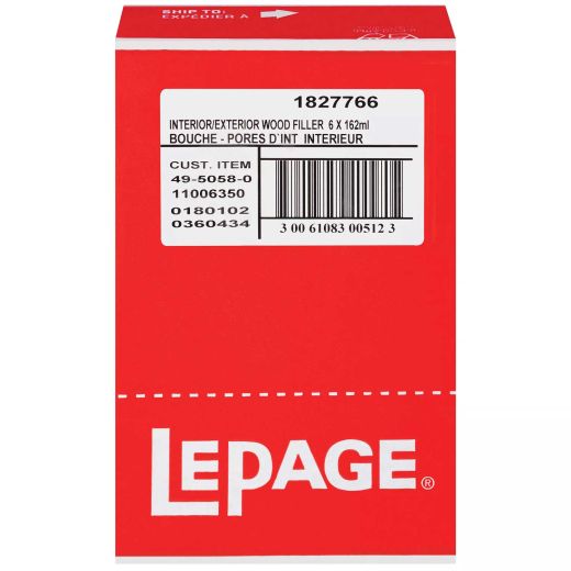 162 mL Tan Interior/Exterior Wood Filler