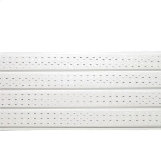 16\" Bright White Vented Soffit