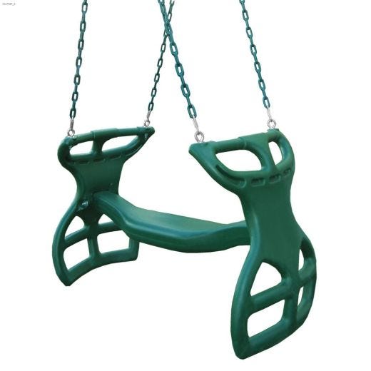 150 lb Green Double Glider Swing