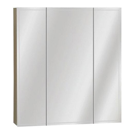 25-1/2" x 23.63" White Medicine Cabinet