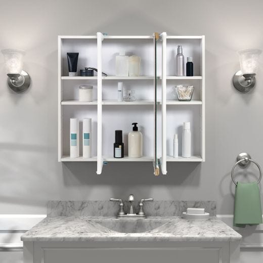 26" x 32" White Medicine Cabinet