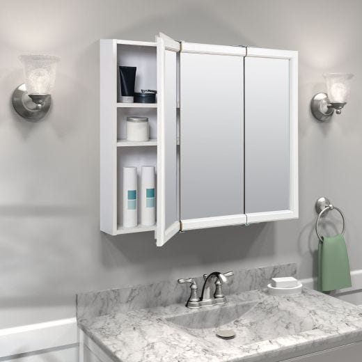 26" x 32" White Medicine Cabinet