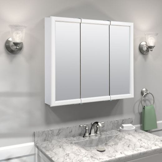 26" x 32" White Medicine Cabinet