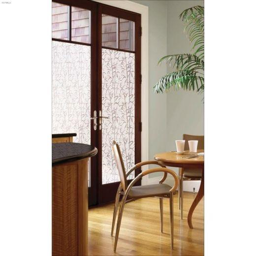 35.43" x 78.74" Bamboo Static Privacy Door Film