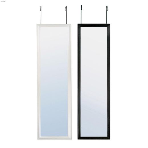 Lautrec 14-3\/4\" x 53\" Black\/White Hang On Door Mirror