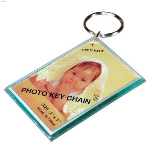 1-1\/4\" Photo Frame Key Ring