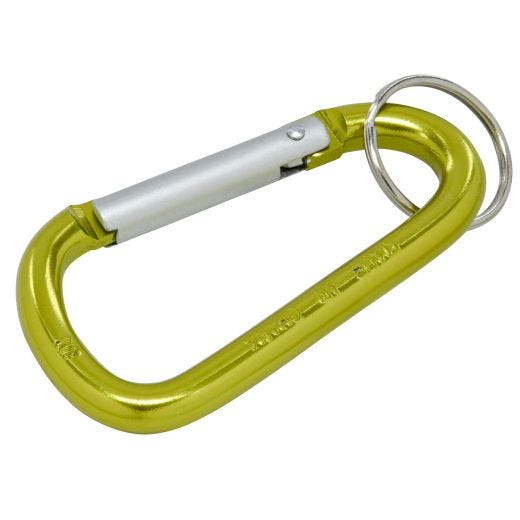 Porte-clés métallique à mousqueton
