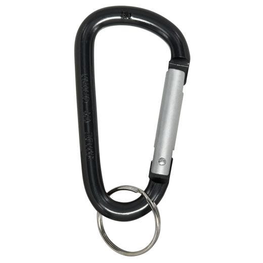 Porte-clés métallique à mousqueton