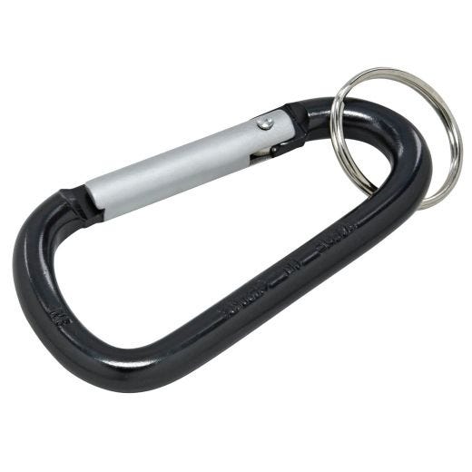 Porte-clés métallique à mousqueton