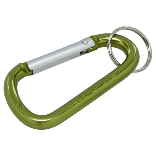 Porte-clés métallique à mousqueton