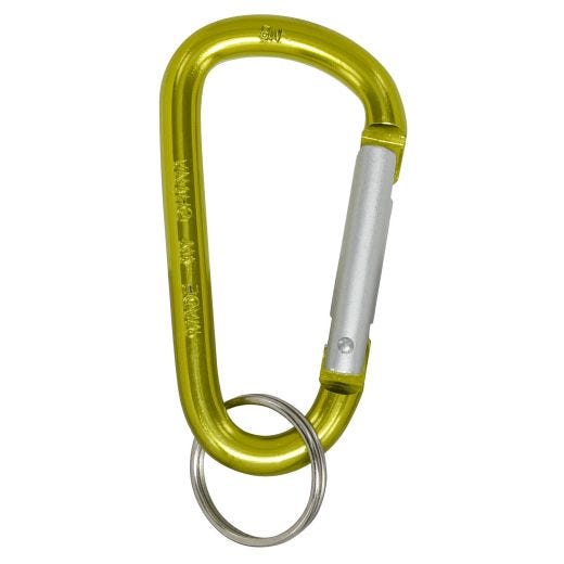 Porte-clés métallique à mousqueton