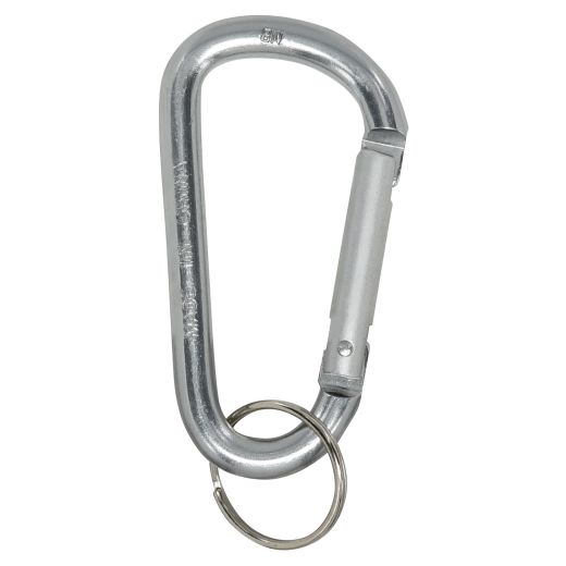 Porte-clés métallique à mousqueton