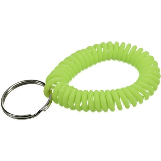 Anneau à clés avec serpentin pour poignet 1"