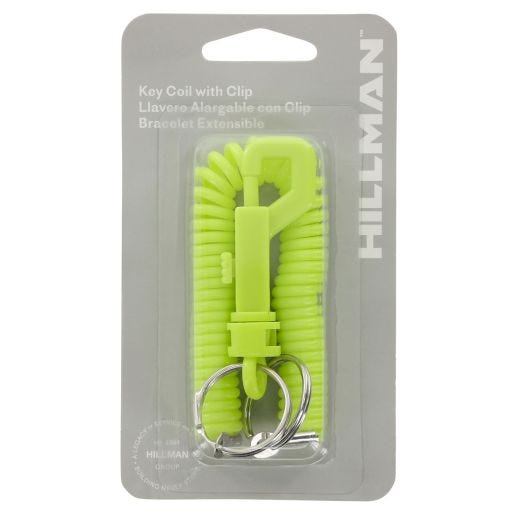 Porte-clés à cordon spiralé extensible