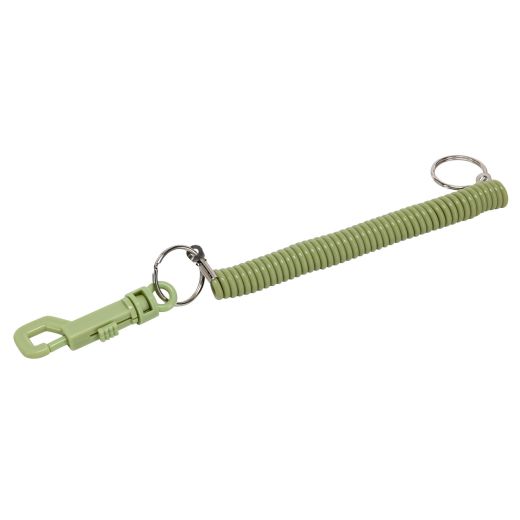 Porte-clés à cordon spiralé extensible
