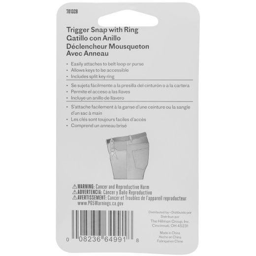1-1/4" Trigger Snap Key Ring