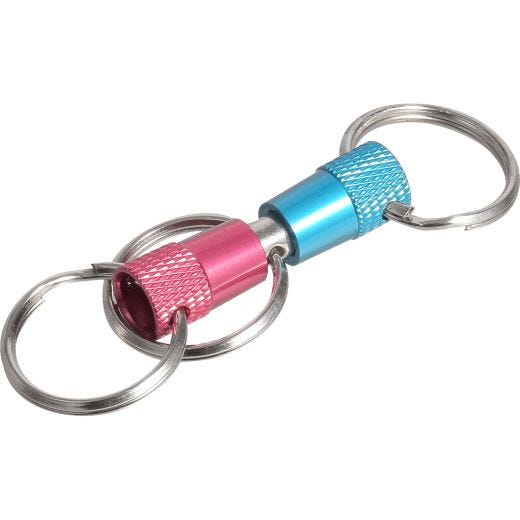 Porte-clés détachable à trois anneaux