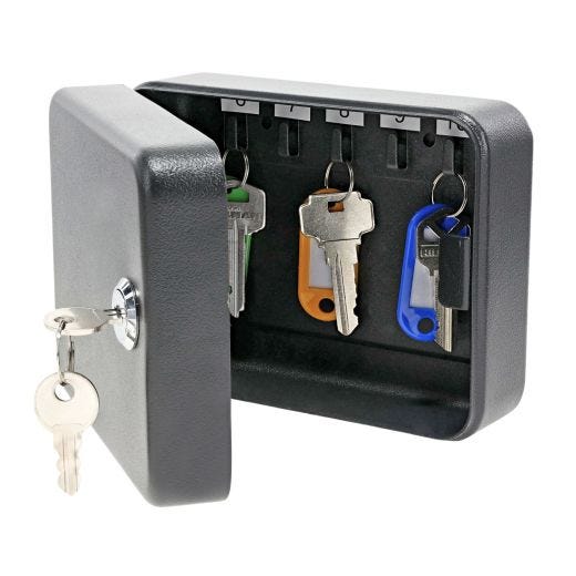 Powder Coat 10 Key Capacity Locking Key Cabinet