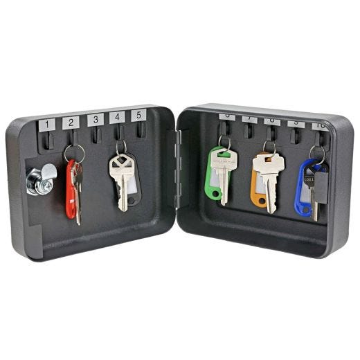 Powder Coat 10 Key Capacity Locking Key Cabinet
