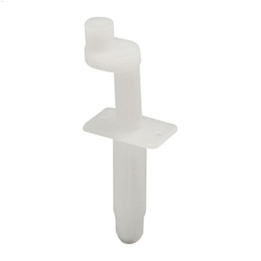 3\/8\" White Bi-Fold Door Top Pivot