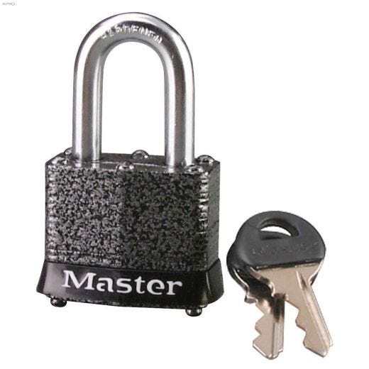 1-9\/16\" Laminated Steel Keyed Different Pin Tumbler Padlock