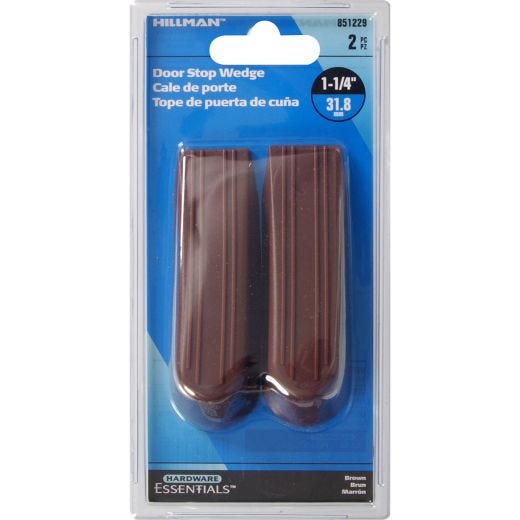 4" Rubber Brown Door Stop Wedge