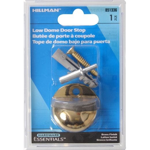 Brass Plated Low Dome Floor Door Stop