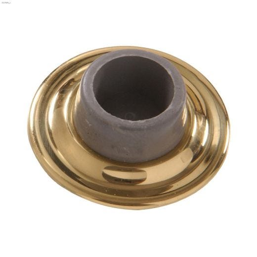 2-3\/8\" Brass Plated Wall Mount Door Stop