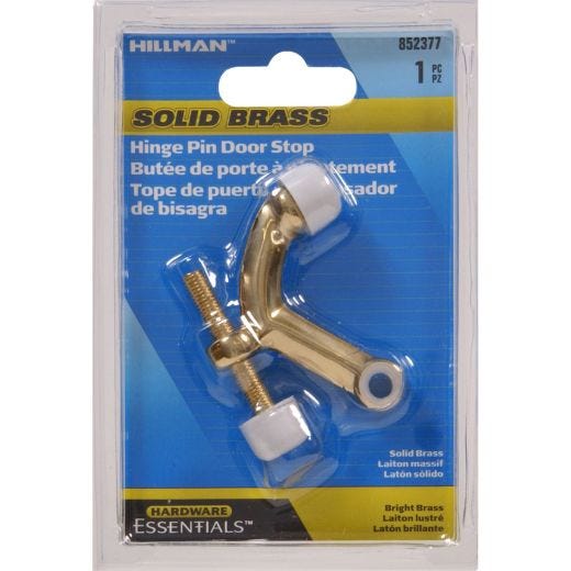 Solid Brass/Bright Brass Hinge Pin Door Stop
